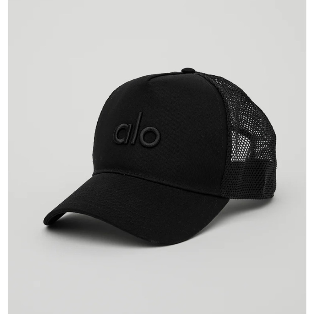 ALO Black District Trucker Hat
